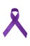 A purple awareness ribbon