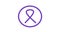 Purple awareness ribbon. World Lupus Day. Autoimmune disease. Immune System Disorders. May Lupus Awareness Month.