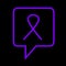 Purple awareness ribbon. World Lupus Day. Autoimmune disease. Immune System Disorders. May Lupus Awareness Month.