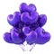 Purple balloons heart shaped, birthday party decoration