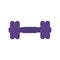 Purple barbell icon graphic illustration