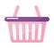 purple basket shopping