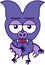 Purple bat in apathetic mood