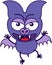 Purple bat in a very angry mood