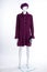 Purple beret and cardigan for women.