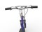 Purple bicycle handles - first person view