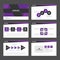 Purple and Black presentation template Infographic elements flat design set for brochure flyer leaflet marketing