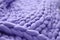 Purple blanket of merino wool
