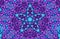 Purple and Blue Abstract Beaded Background Kaleidoscope