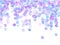 Purple blue foil confetti scatter vector backdrop