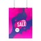 Purple blue mega sale banner template design. 50% Big sale special offer. Special offer banner for poster, flyer, brochure,