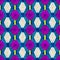 Purple and bright polygons on a blue background seamless pattern vector illustration