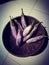 Purple brinjal ready to cook