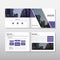 Purple Brochure Leaflet Flyer annual report template design, book cover layout design, abstract business presentation template