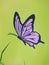 Purple Butterfly Graphic