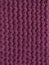 Purple cable knitting stitch