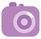 Purple camera, icon