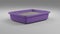 Purple Cat Litter Box with Litter