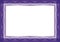 Purple Certificate or diploma template frame - border