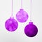 Purple Christmas decoration concept