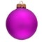 Purple christmas ornament .