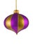 Purple christmas tree ornament