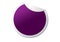 Purple circular shape digital sticker for notes