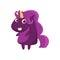 Purple Classy Lady Unicorn