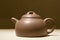 Purple clay teapot