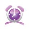 Purple clock