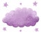 Purple cloud and six stars