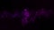 Purple Colliding Particles Intro Logo Motion Background