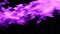 Purple colored fire flames from the firewood isolated on the black background