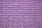 Purple Colored Old Brick Wall for Background