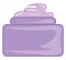 A purple container of face cream vector or color illustration