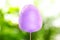 Purple cotton candy on blurred background