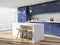 Purple countertops kitchen corner, bar