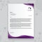 Purple Creative Business Letterhead Template Design