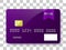 purple credit card template background design