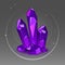 Purple crystal set