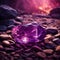 Purple Crystal. Shimmering Purple Crystal. Radiant purple crystal.