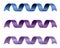 Purple curled ribbon