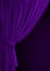 Purple curtain background.