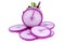 Purple daikon radish