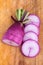 Purple daikon radish