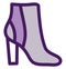 Purple designer shoes, icon