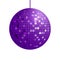 Purple Disco ball , vector