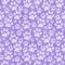 Purple Doggy Paw Print Tile Pattern Repeat Background