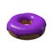 Purple Donut 3D Illustration