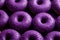 Purple donuts breakfast. Generate Ai